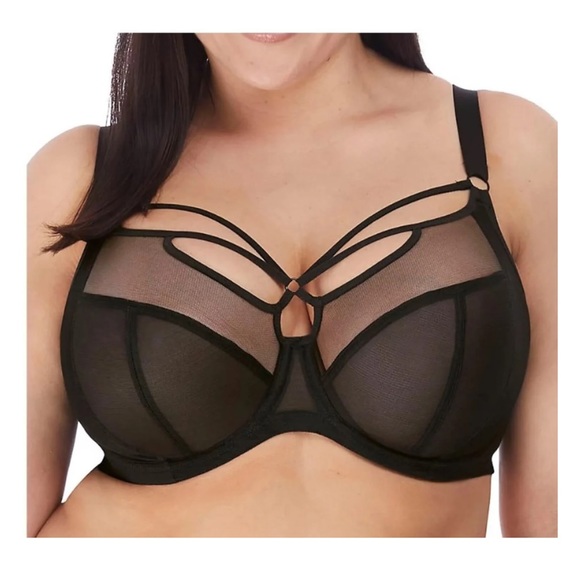 Elomi 40GG Sachi Caged Plunge Underwire Plus Bra EL4350 NWT 40J - Picture 5 of 10